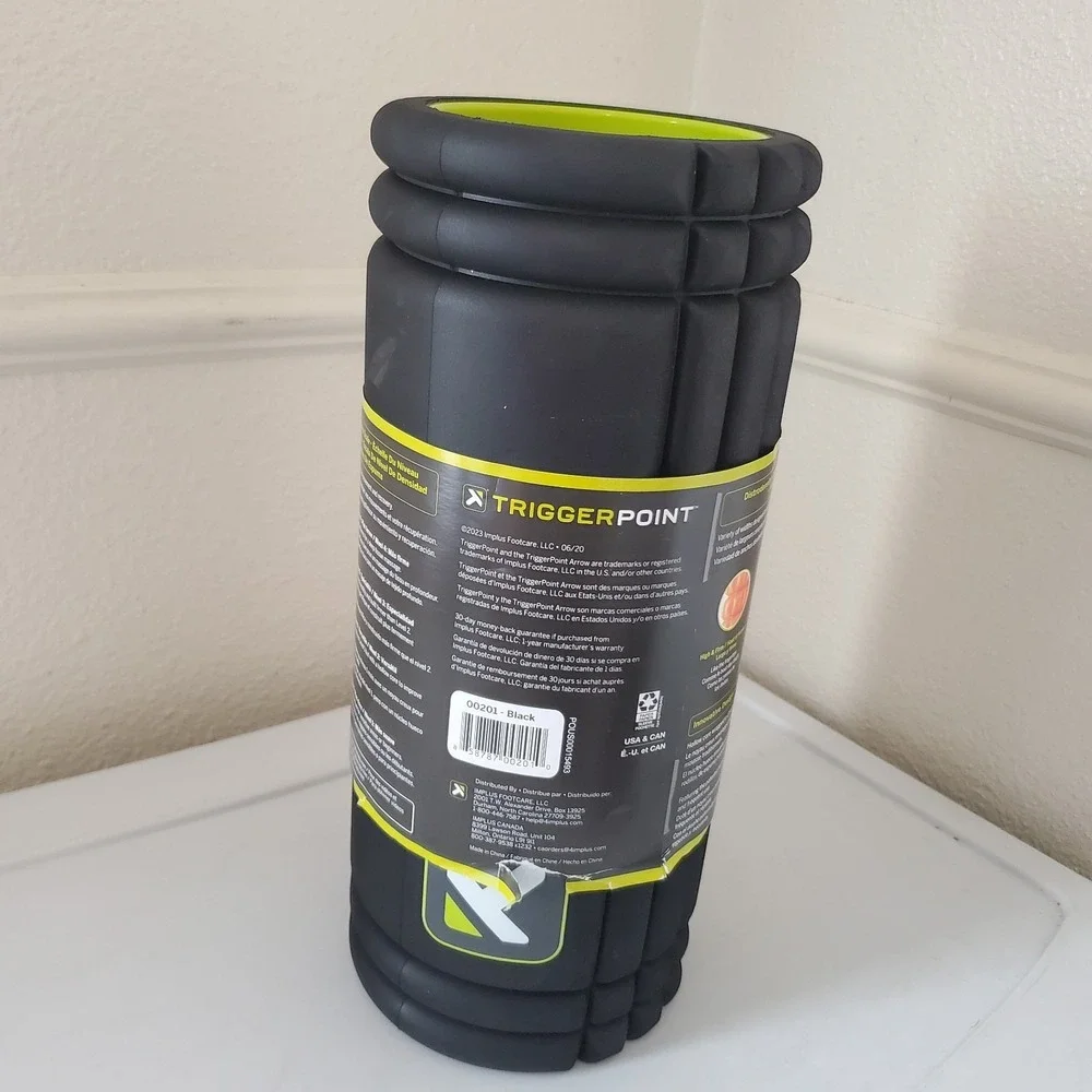New TriggerPoint GRID Foam Roller Black Muscle Massage Therapy Fitness
